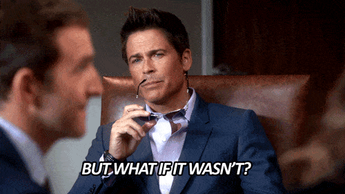 The Grinder TV Show Quote - Dean saying &quot;But what if it wasn't?&quot;