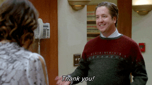 The Grinder TV Show Quote - Todd saying "Thank you"